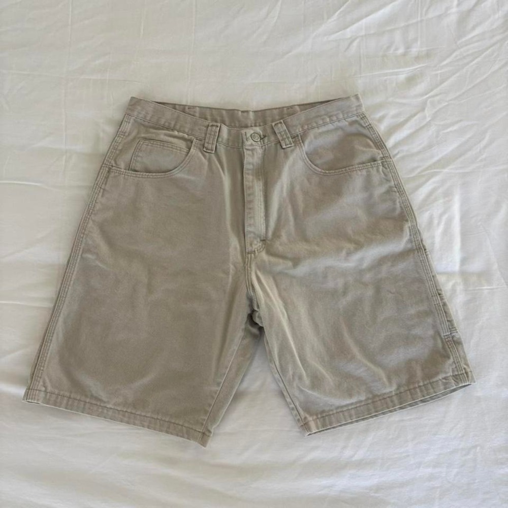 Vintage Wrangler Cream/Light Tan colored Jean shorts/jorts